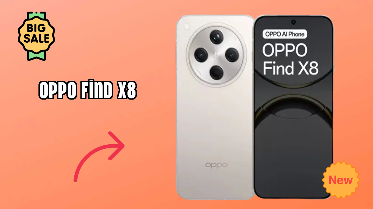 OPPO Find X8 at ₹72,590 - Complete Specifications